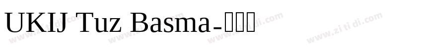 UKIJ Tuz Basma字体转换